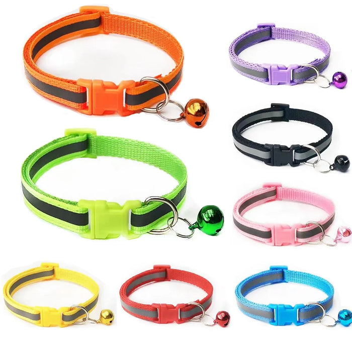 Liwopet REFLECTOBELL - Adjustable Reflective Cat Collar with Bell for Maximum Safety