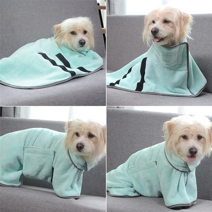 Liwopet AQUAPAWS Comfort Cloak - Cozy, Quick-Dry Cloak for Your Pet