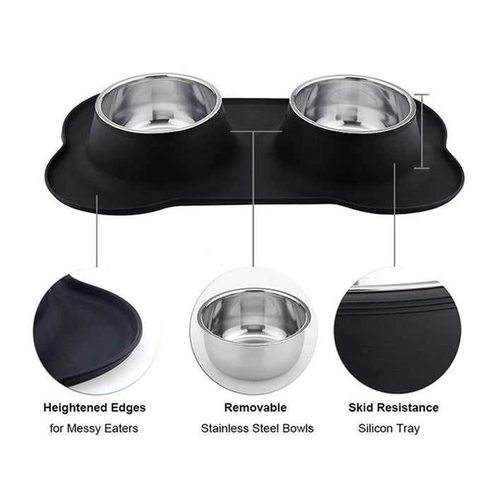 Liwopet HYDRAPAWS Dual Feeding Station - Hydrate and Nourish Your Pet with Ease